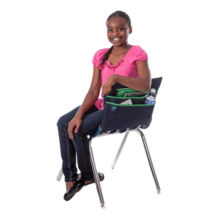 Aussie Pouch Chair Pocket, Double Pockets, Extra Large, 19 Inches, Navy Trim Flash Sale